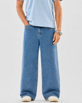 Ice Blue | Baggy Fit Denim Jeans