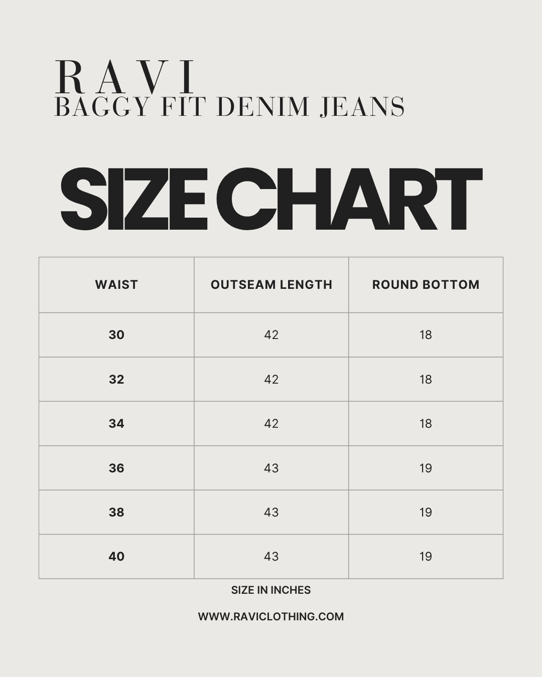 Charcoal | Baggy Fit Denim Jeans