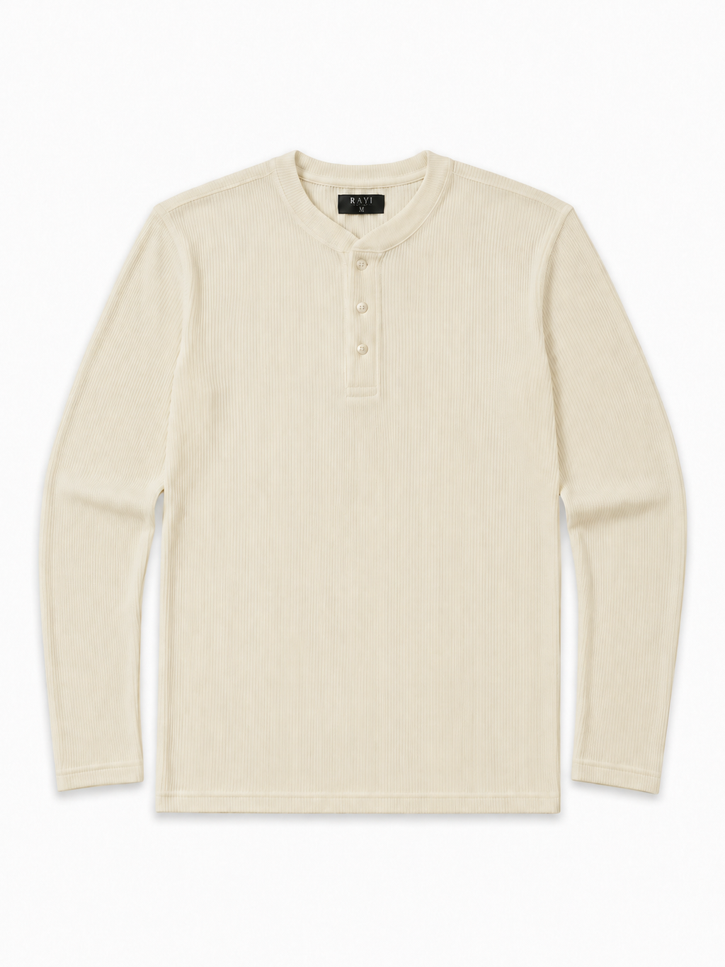 Off-White | Waffle Knit Henley | Full Sleeves