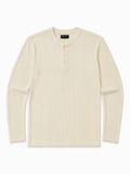 Off-White | Waffle Knit Henley | Full Sleeves